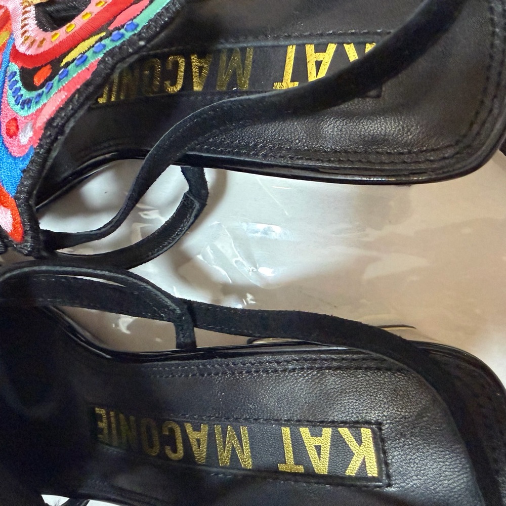 Kat Maconie Vibrant Embroidered Sandals - Picture 4 of 9